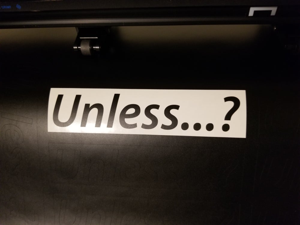 Unless...?