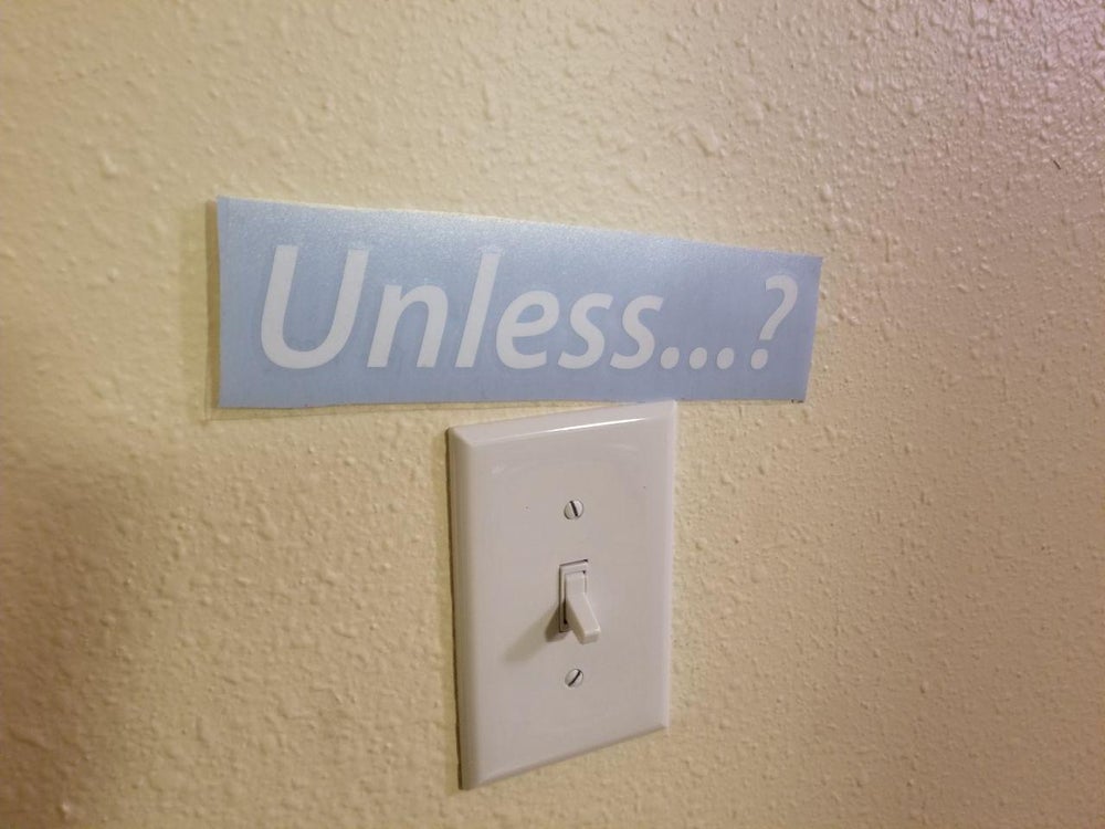 Unless...?